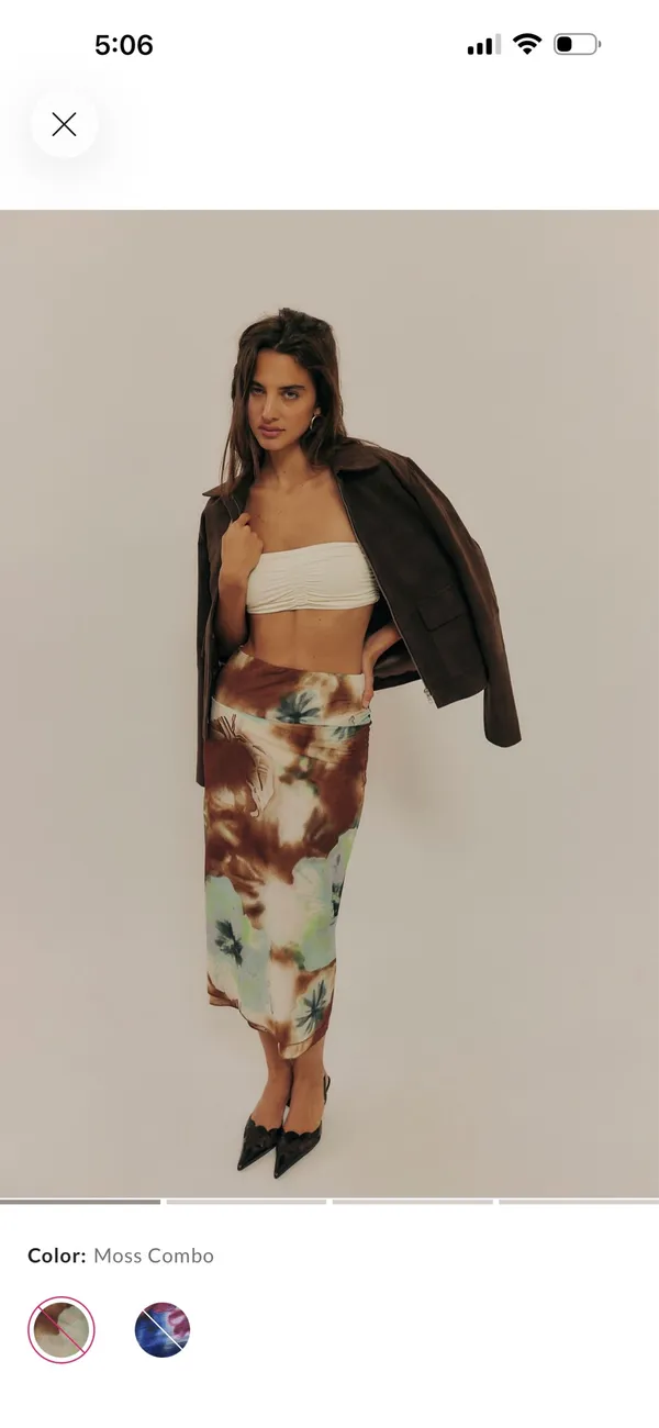 Free People Sunset Mesh MIDI Skirt - Image 4