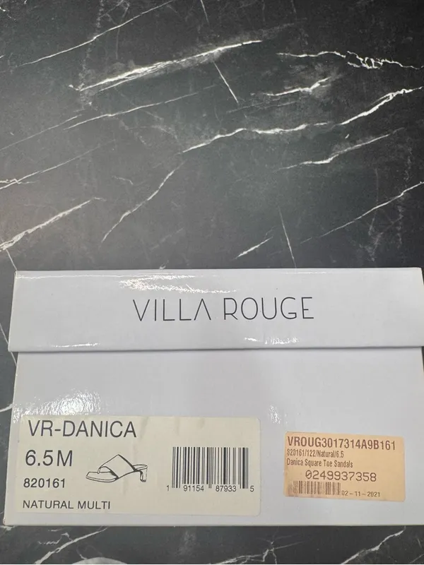 Villa Rouge Leopard Print Toe Loop Mule Low Heel Open Toe Sandals Size 6.5 BNIB - Image 8
