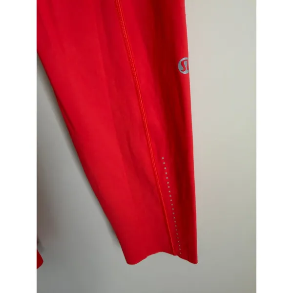 Lululemon Speed Up High-Rise Tight Women Size 8 Red Pockets LW5ATSS Full Length - Image 5