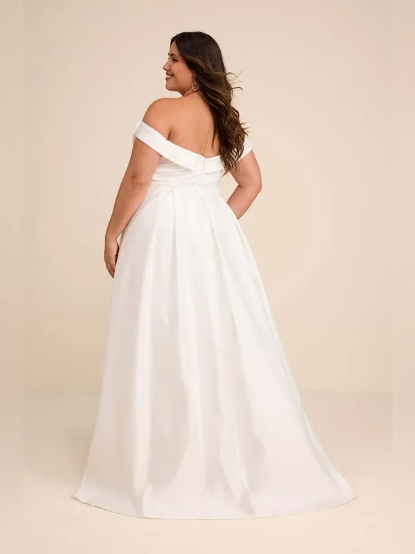 LULU’S Extraordinary Vow White Off-the-Shoulder Maxi Dress with Pockets - Image 8