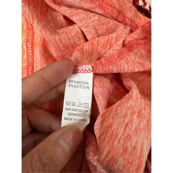 Orange work out tank top size large - Image 4