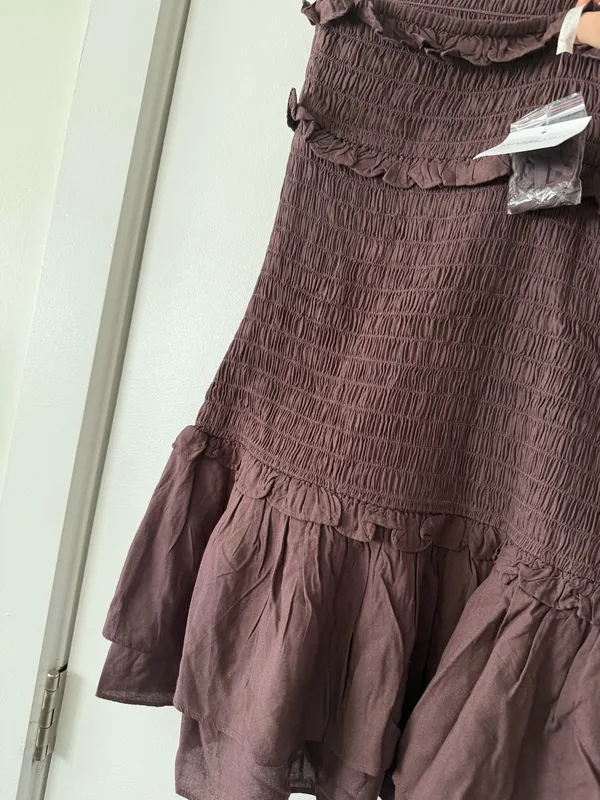 American Eagle smocked strapless mini dress - Image 8
