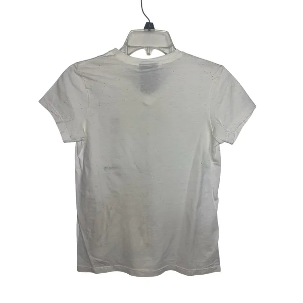 Flawed Y2K Deadstock Ralph Lauren Jeans Co White T-Shirt Flag Logo S - Image 2
