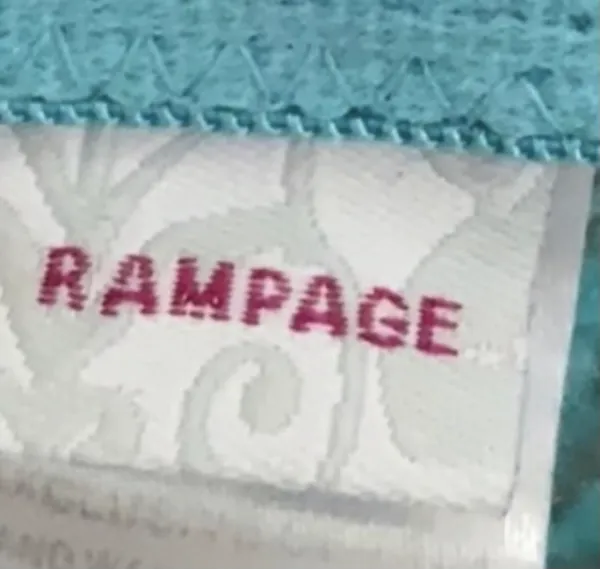 RAMPAGE Turquoise Lace Cheetah Design Racerback Bra - Image 6