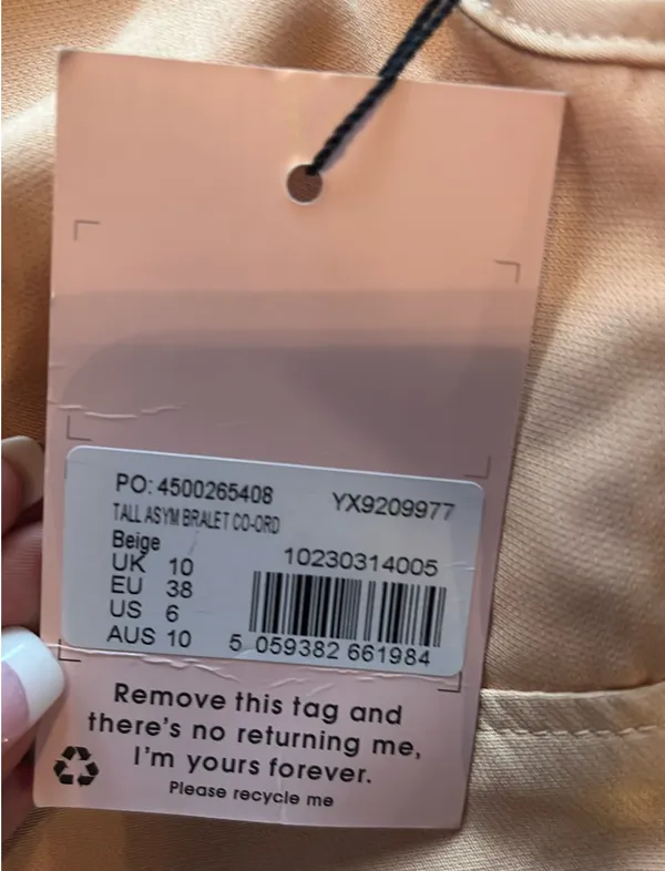 Missguided tall beige top 🤎 - Image 4