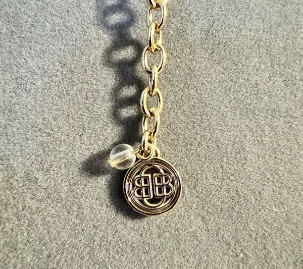 Dana Buchman Gold Tone Rhinestone Necklace - Image 3