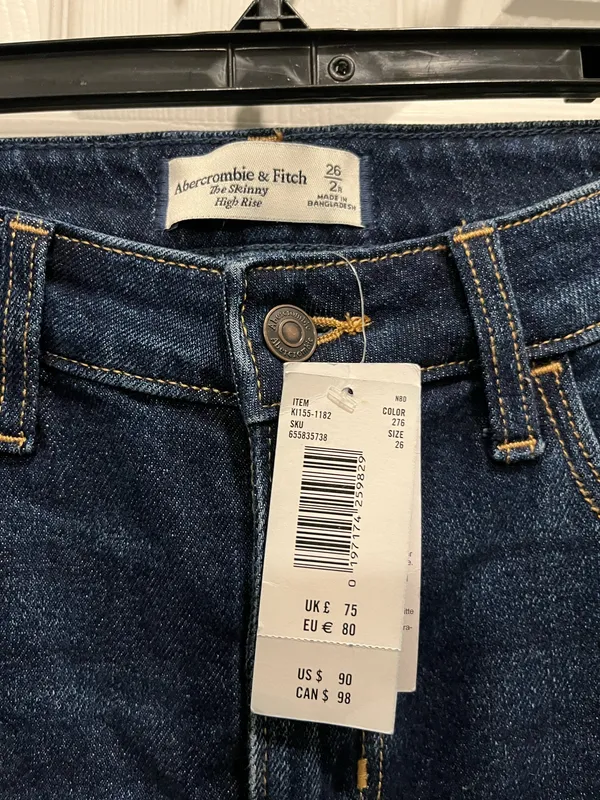 NWT Abercrombie and fitch high rise jeans - Image 2