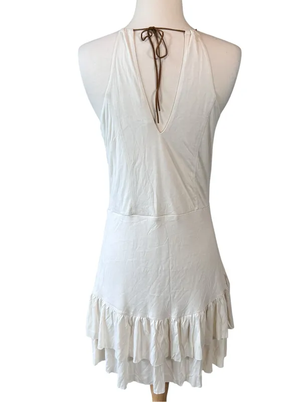 Nordstroms Piper Project Sleeveless Boho Leather Strap Ruffle Skirt Dress - Image 16