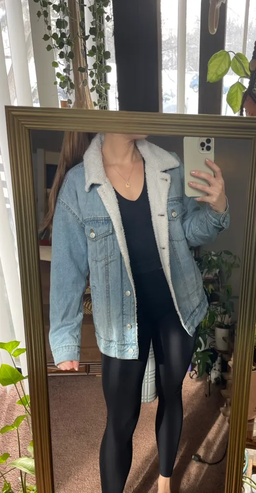 Angel Kiss Fuzzy Jean Jacket - Image 8