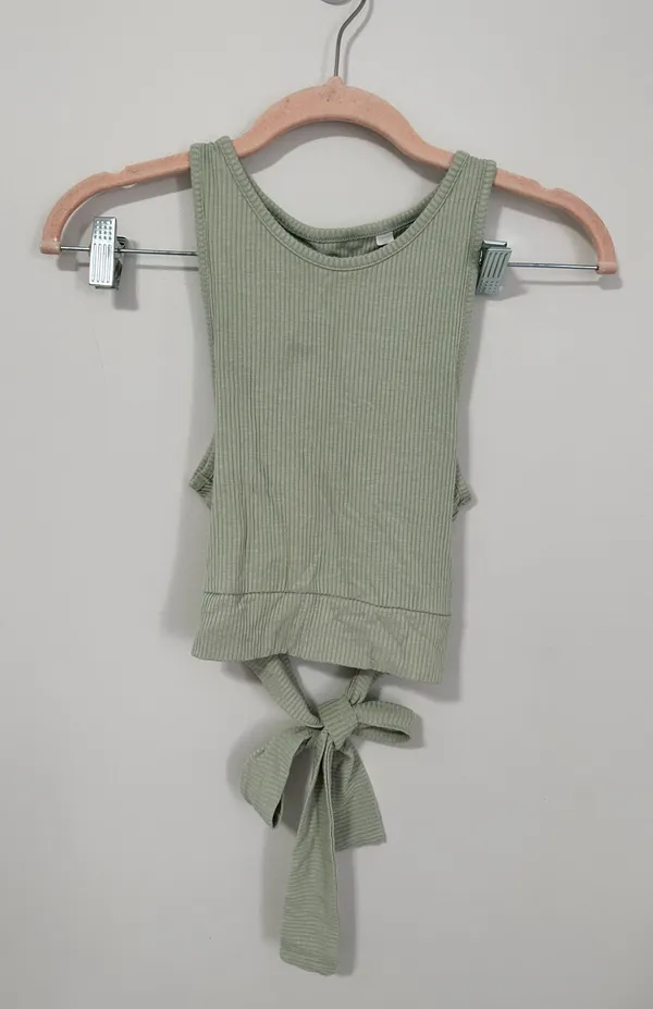 PacSun Light Green Tie Back Tank - Image 3