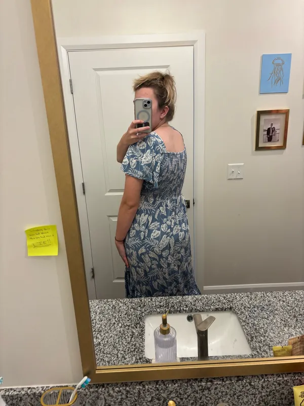 Dry Goods Blue Maxi Dress - Image 3