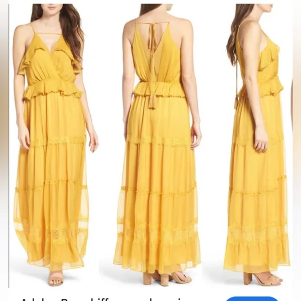 Adelyn Rae Sunny Yellow Maxi Dress - Image 2