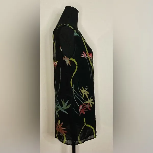 Coldwater Creek- Black and floral‎ tank top Size M/L - Image 3