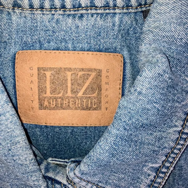 Liz Authentic Denim Jacket Women L Vintage‎ 90s Trucker Indie Grunge Utility - Image 11