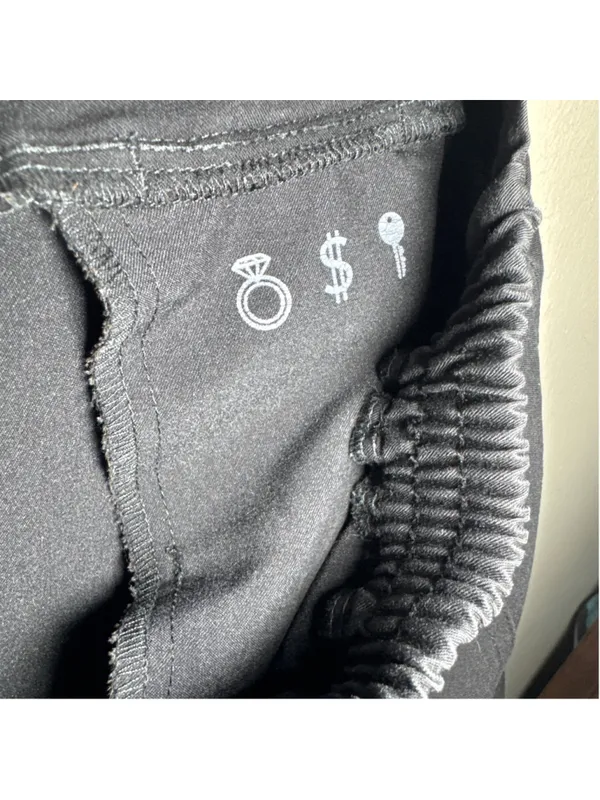 FIGS Technical Collection Jogger Scrub Pants XXS/P Black Grey - Image 4