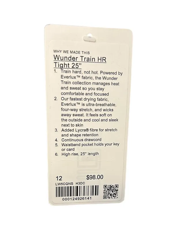 Wunder Train HR Tight In Heritage 365 Camo Deep Coal 12 NWT 25" - Image 4