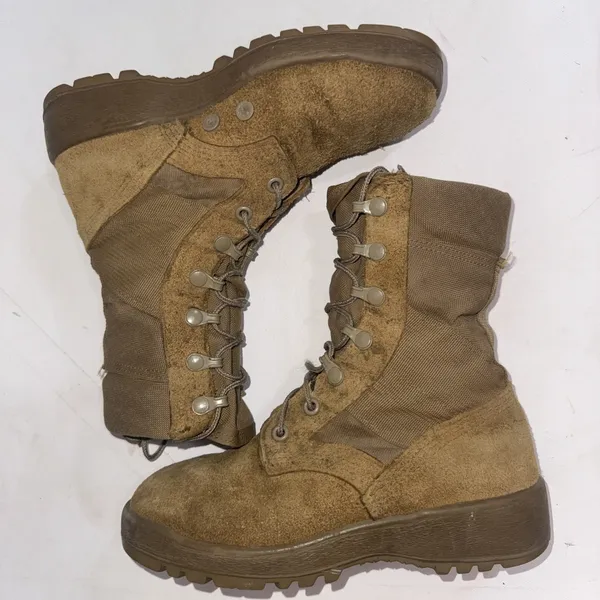 McRae Gore Tex Vibram Desert Tan Military Flight US‎ Army Combat Boots Men 2.5xw - Image 4