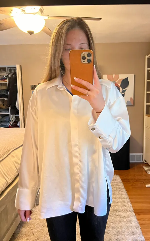 ZARA White Button Up - Image 2