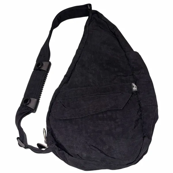 AmeriBag Small Healthy Back Black Nylon Slingpack Hiking Travel Bag - Image 3