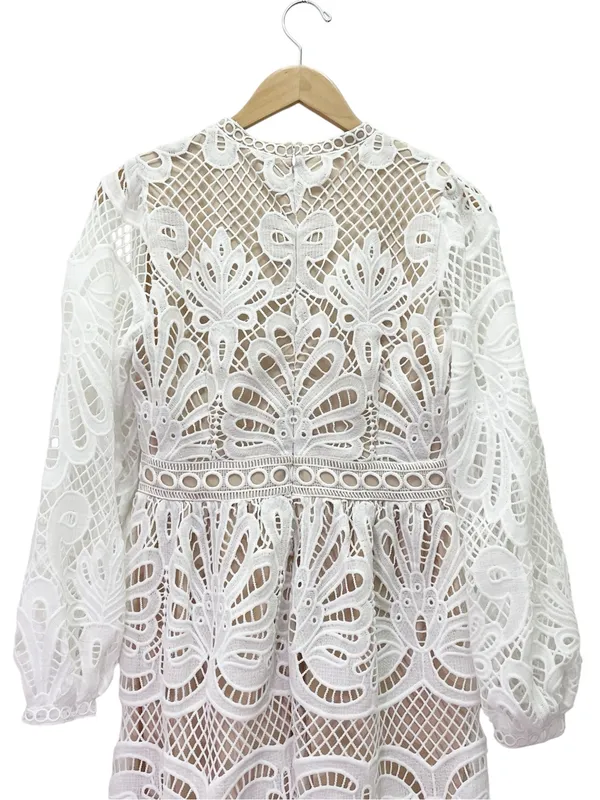 NWT Baltic Born Eldora Lace Midi Dress M Off White Long Sleeve Bridal Wedding - Image 6