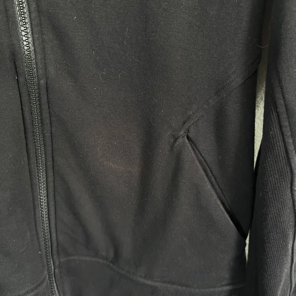 ATHLETA Triumph Hoodie Sweatshirt Jacket Full Zip Size M Black‎ Gym Workout - Image 4