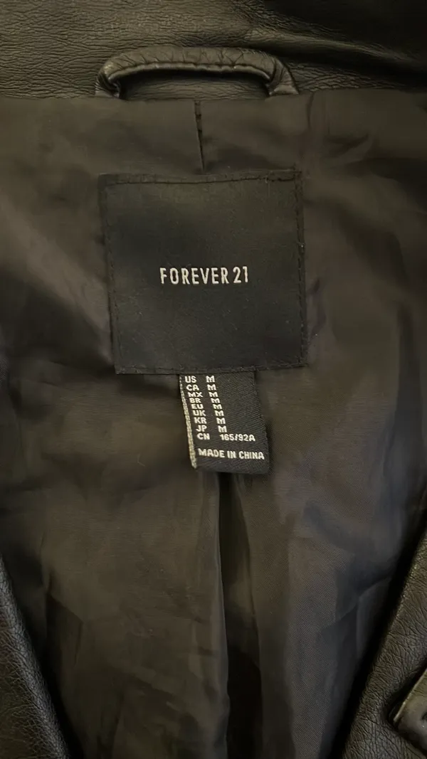 Forever 21 Black Leather Jacket - Image 3