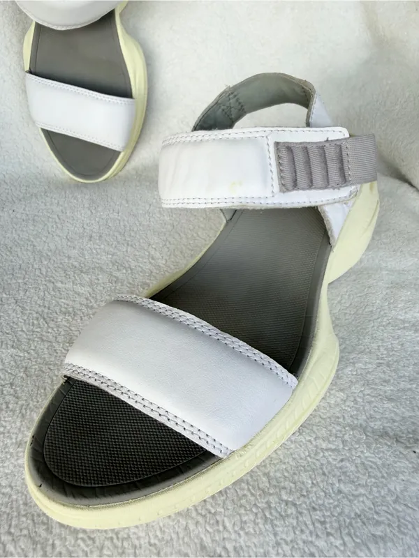 Sorel Explorer Blitz Stride Women’s 7.5 US Sandals Leather White NL4742-100 - Image 7