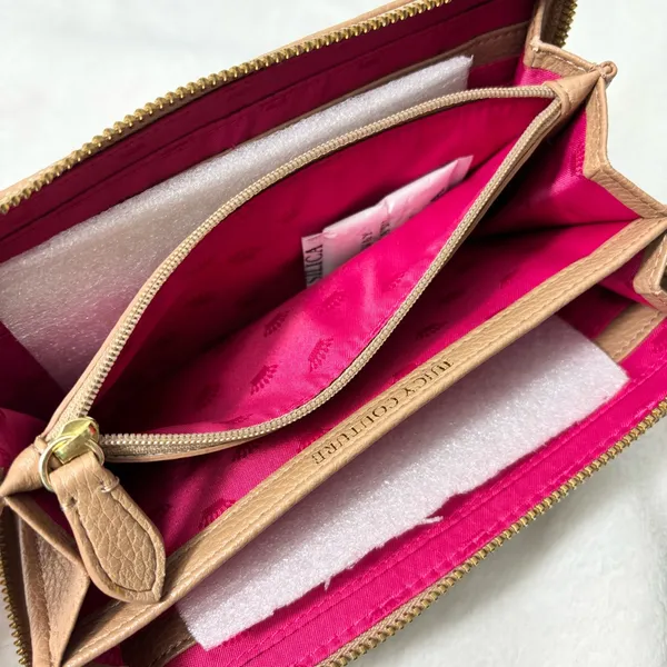 Juicy Couture Brown Wallet‎ with Pink Crown Embellishments NeW - Image 6