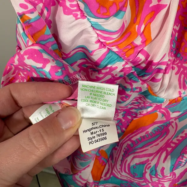 Lilly Pulitzer Nautical Floral Deanna Lightweight Tie Waist Romper Large L 76599 - Image 7