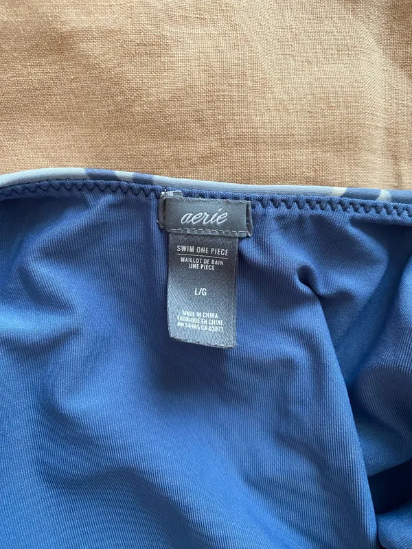 Aerie One-Piece Swimsuit Open Back High-Cut M - Image 4