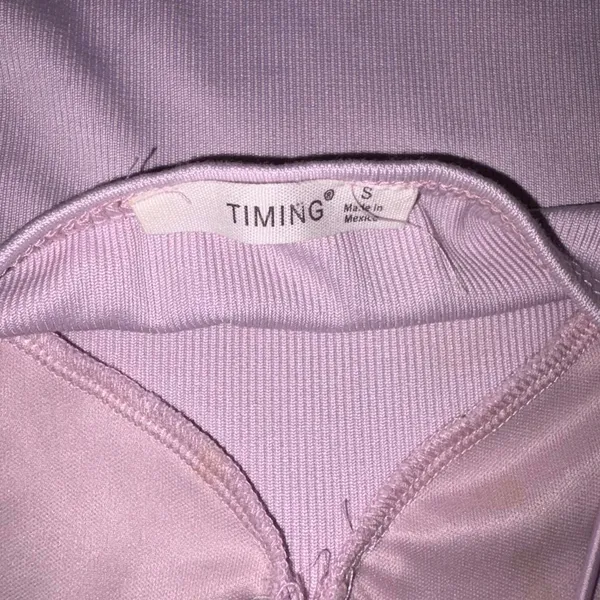 Timing Boutique Purple Crop Top - Image 2