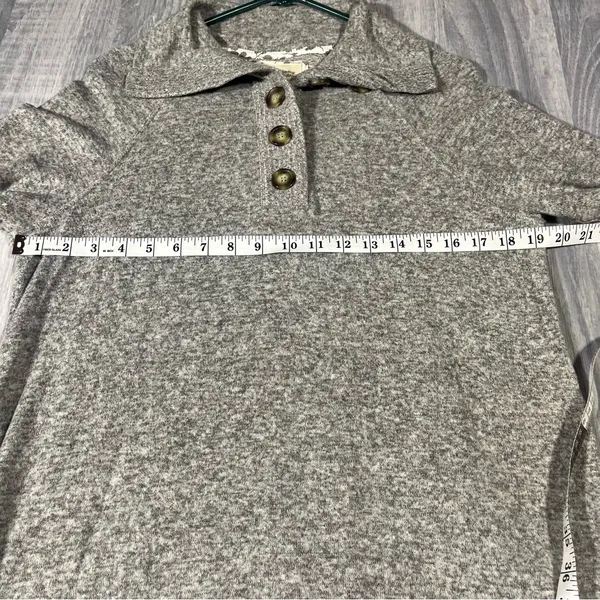 Saturday Sunday By Anthropologie Grey Long Sleeve Sweater; Small Women’s - Image 2