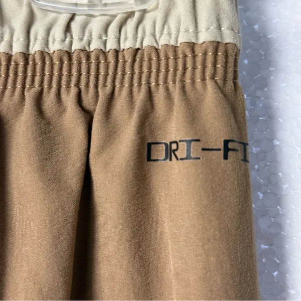 Nike Sportswear Cargo Pants Women Small Woven Beige Mid Rise Logo Drawstring - Image 10