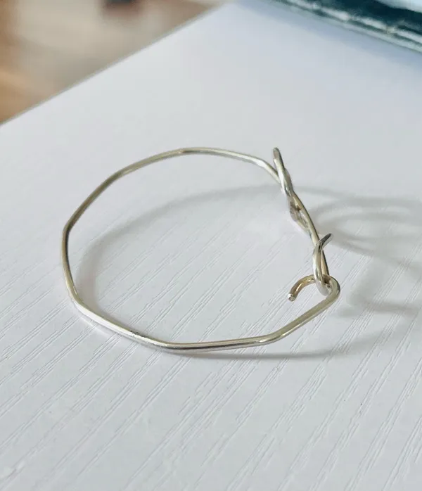 Free People 925 Sterling Silver treble clef bangle - Image 4