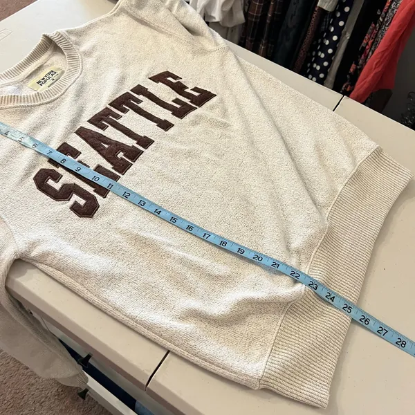 Seattle Washington Comfy Oversized Crewneck Sweatshirt Size Medium Unisex - Image 10