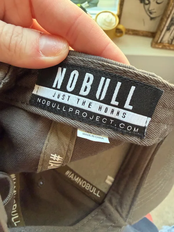 NOBULL Athletic Cap Brown/Grey Adjustable Strapback Unisex - Image 2