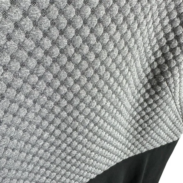 Ann Taylor LOFT Gray Black‎ 3/4 Sleeve A-Line Knee Length Knit Dress Size 8 - Image 3