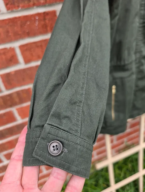 NEW Green Utility Jacket Medium - Image 11
