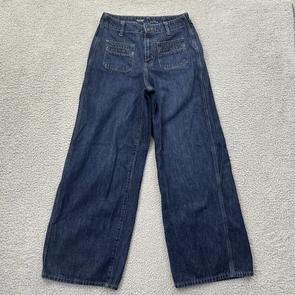 Old Navy High Rise Baggy Wide Leg Jeans Y2K Skater Retro Women's 2 x 29 - Image 2