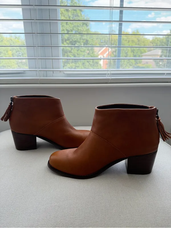 Toms Carpe Diem Leather Ankle Boots Size 7 - Image 3