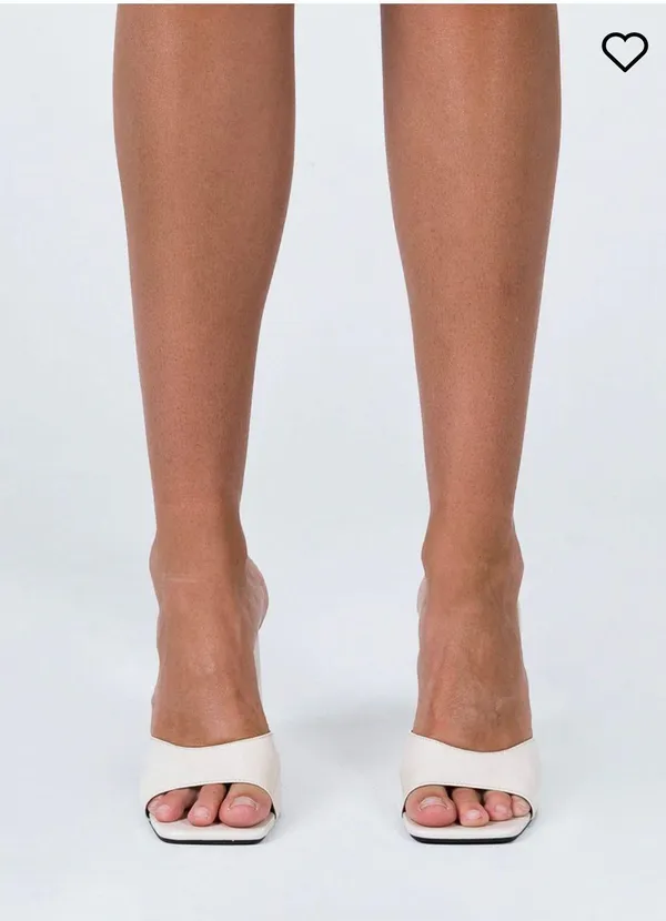 Princess Polly Agent Patent Heels In Beige - Image 2