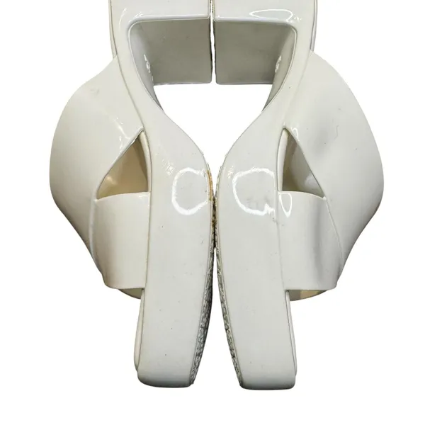 Jeffrey Campbell Shoes Womens Size‎ 10 White Block Heel Slide Sandals Mules - Image 8