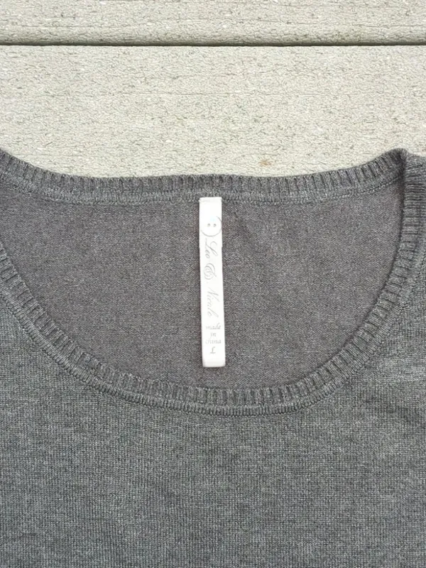 Leo & Nicole Sleeveless Sweater | Gray Sweater Vest | Gray Sweater Tank - Image 6