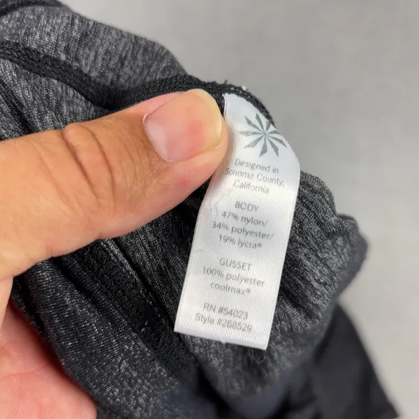 Athleta Leggings Womens L Gray Capri Flecked Nylon Polyester Spandex Yoga - Image 11