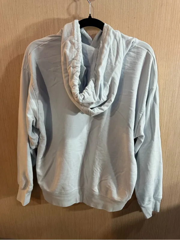 Women’s Levi's Light Blue Hoodie with Colorful Graphic Logo Size Large - Image 3