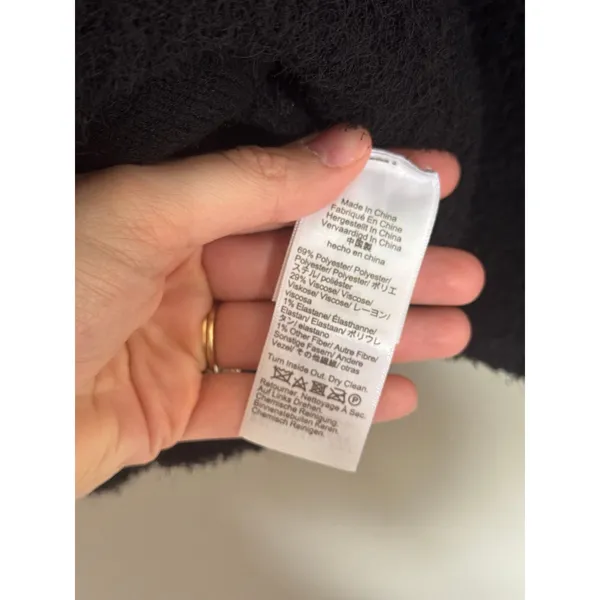 J. CREW Cinched Waist Black Sweater Jacket Size XL - Image 7