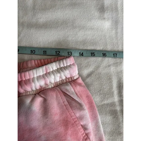 Dip Tie Dye Pink/White Jogger Sweatpants Elastic/Tie Waist Size Medium Hippie‎ - Image 4