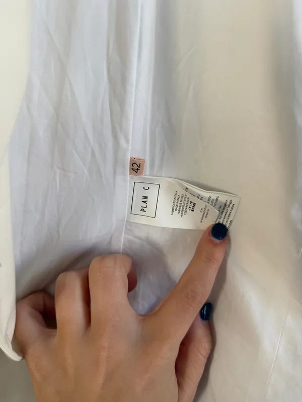 Plan C Blazer Top White Size L - Image 4