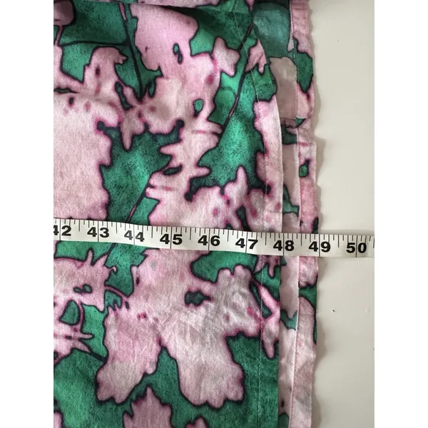 Chelsea 28 Womens XL Dress Pink Green Organic Cotton Resort Summer Casual Travel - Image 9