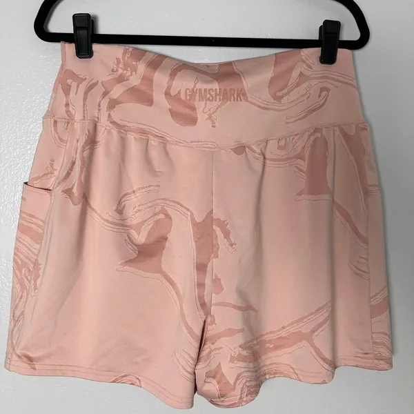 Gymshark Women's-(XL) Shorts‎ Pink GS Power Jacquard Athletic Gym - Image 3